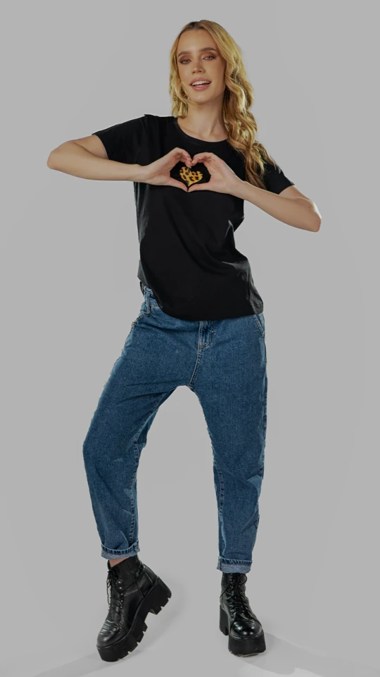 Tricou negru love