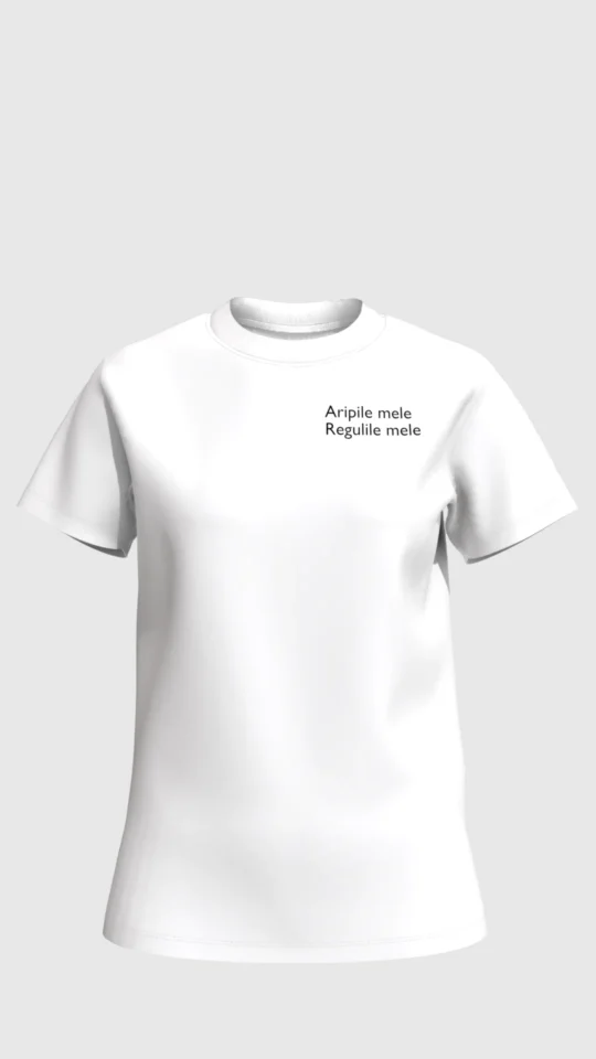 tricou alb aripile mele regulile mele 240 1