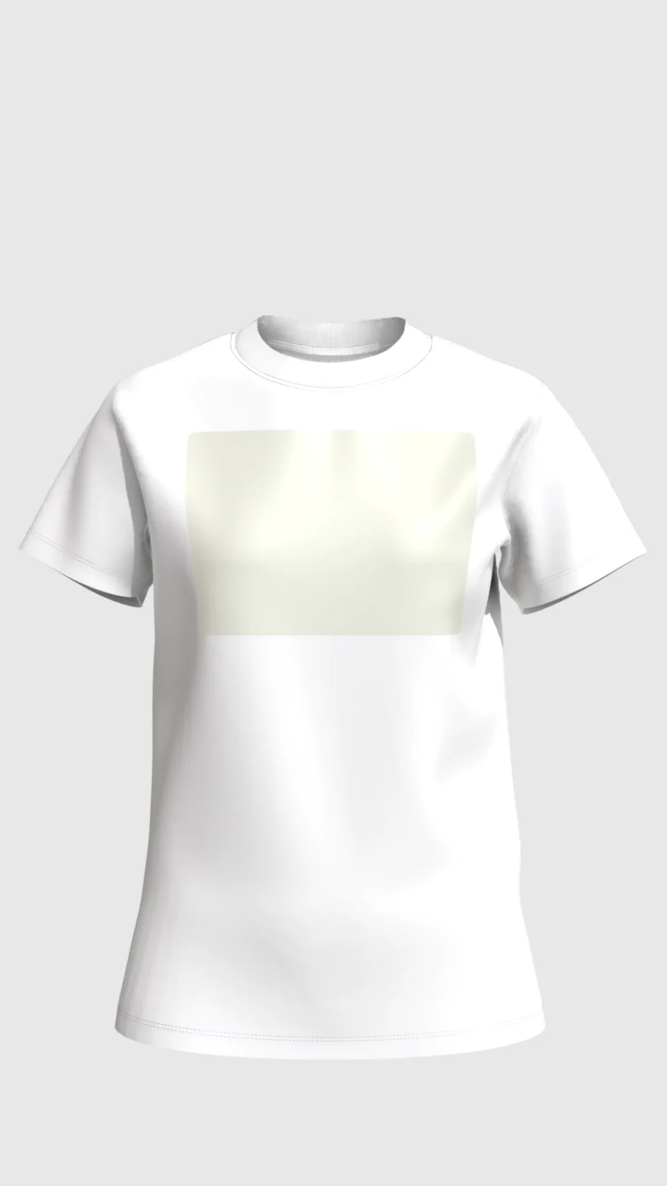 Tricou alb creta