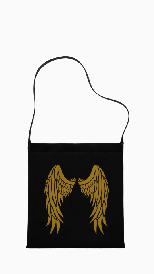 traista tote neagra aripi aurii 1